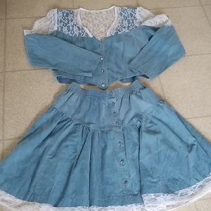 Santa Fe lady Skirt an Top